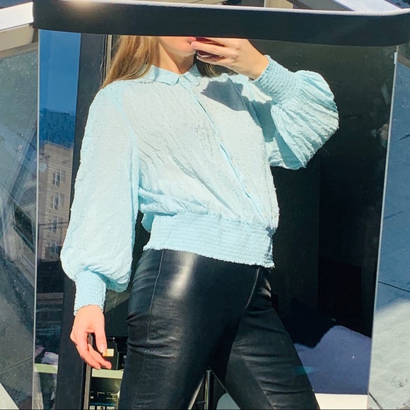 Anthropologie Maeve Turquoise Dramatic Bell Sleeve - Picture 4 of 16